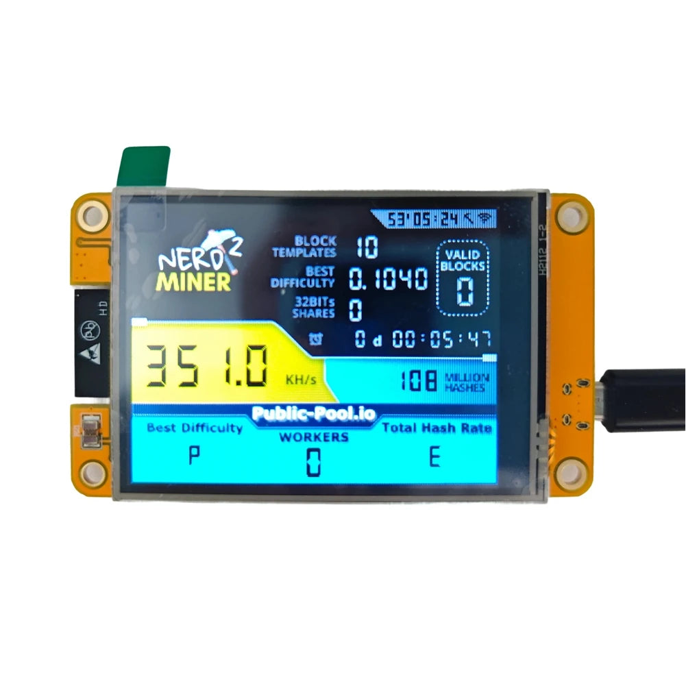 NM Miner NerdMiner 2.8 CYD Mini Smart Display Bitcoin Miner Machine
