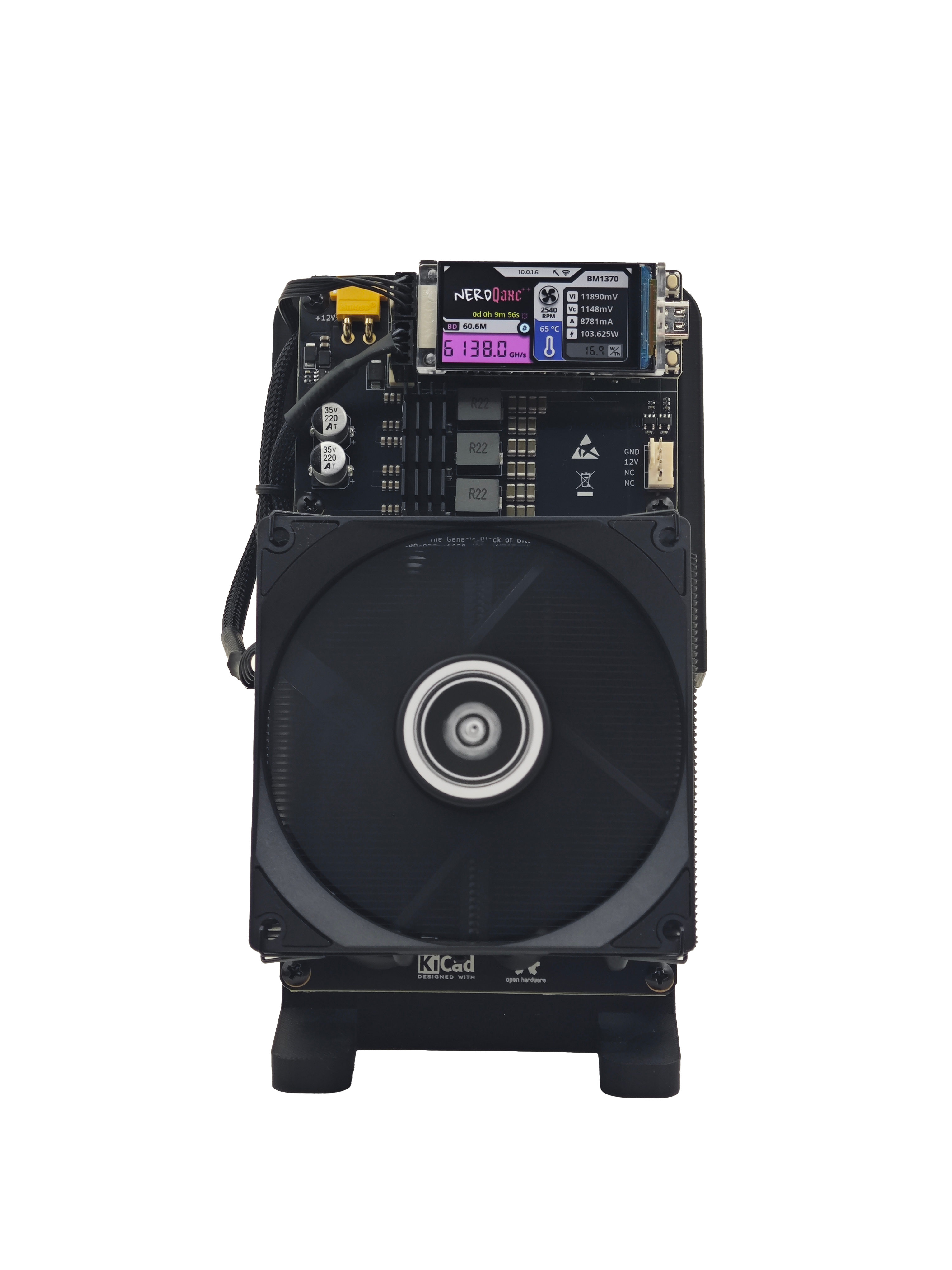 NerdQaxe++ Hydro Rev6.1 6T High Efficiency Bitcoin Miner Machine