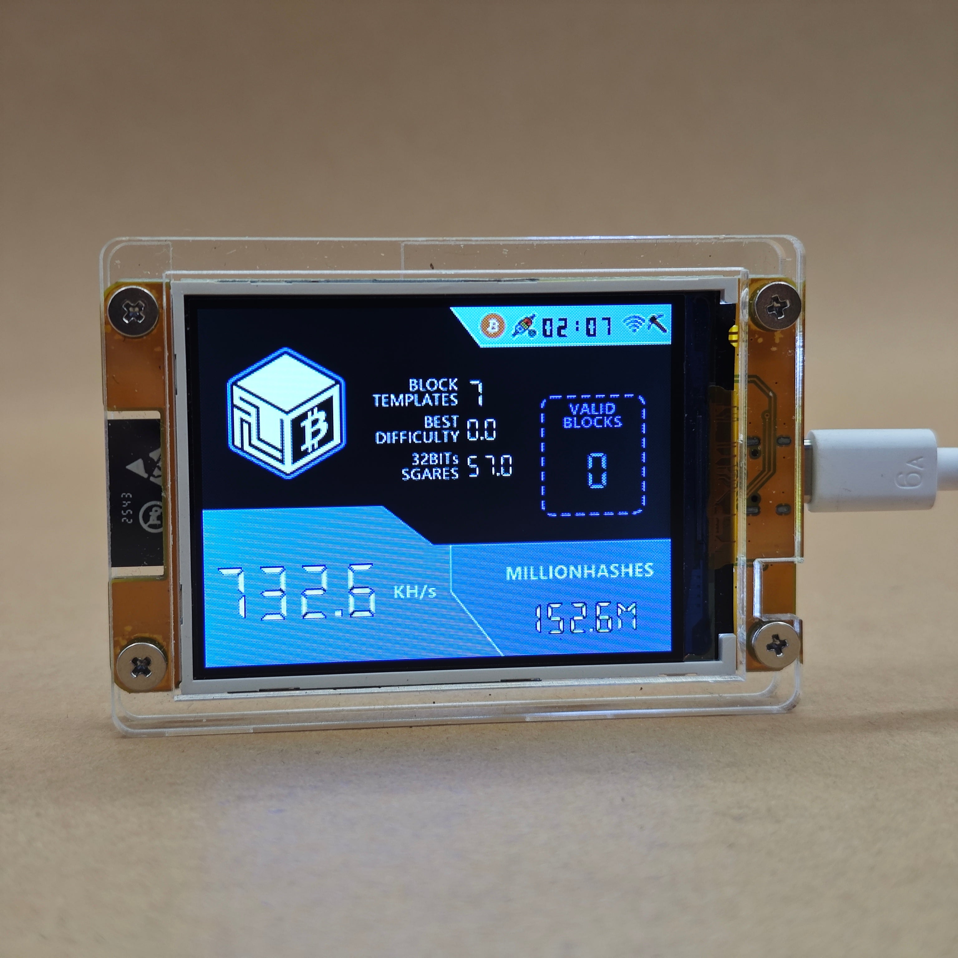 Nerdminer 2.8 Bluetooth WiFi Solo Bitcoin Miner Machine