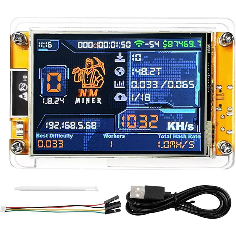 NM Miner NerdMiner 2.8 CYD Mini Smart Display Bitcoin Miner Machine