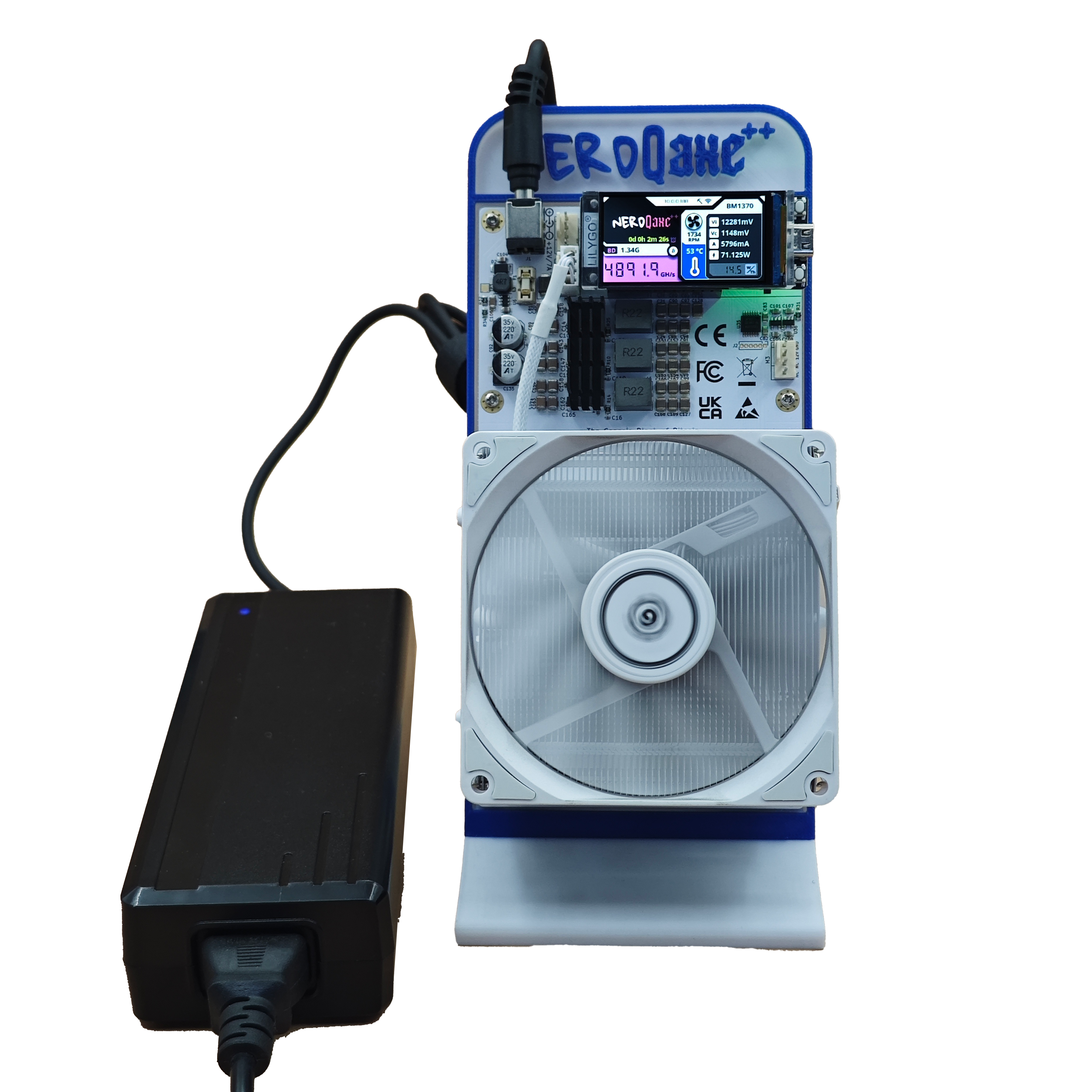 NerdQaxe++ 4.8T Air Cool Solo Bitcoin Miner Machine