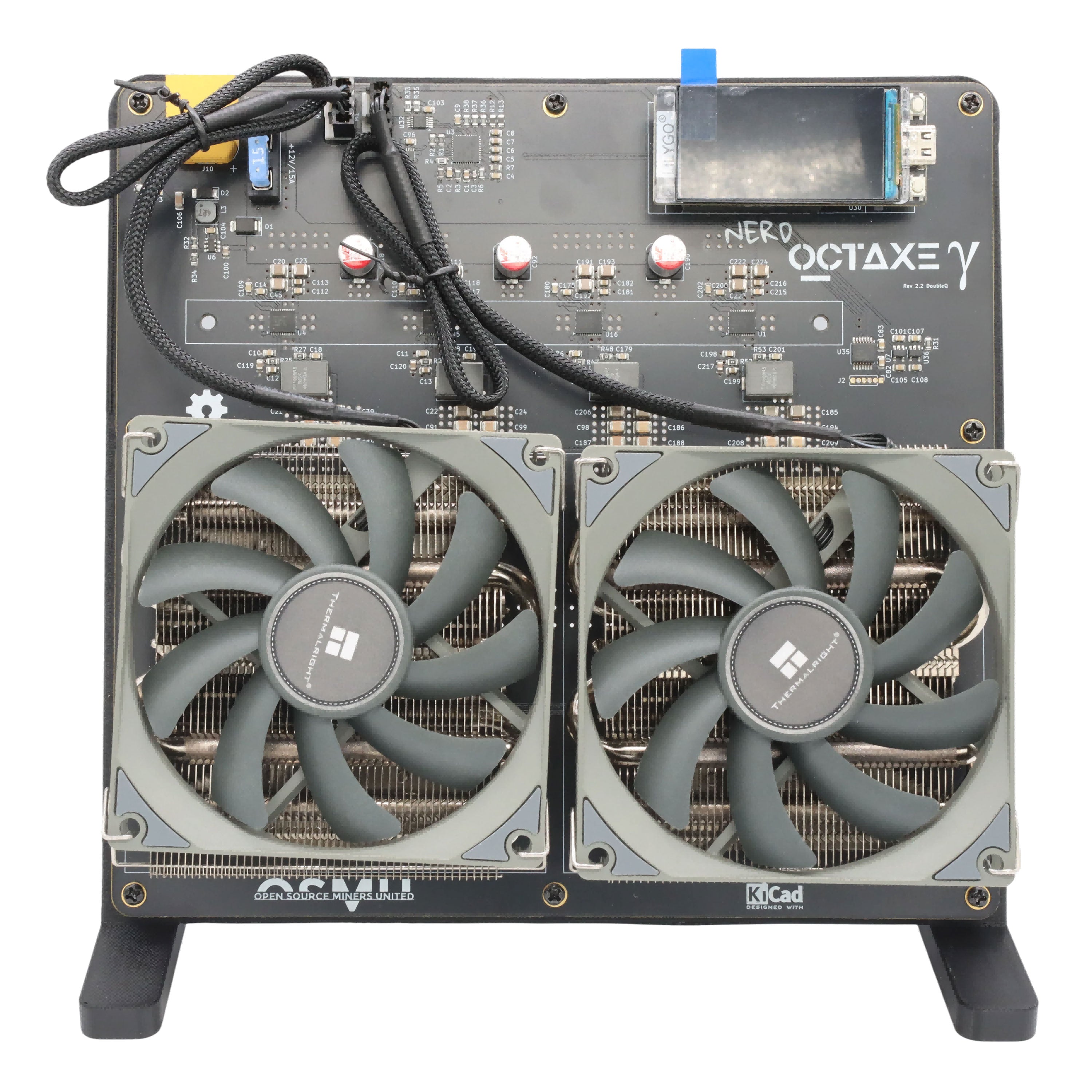 Bitaxe NerdOCTaxe Dual Fan High Performance Bitcoin Minier Machine