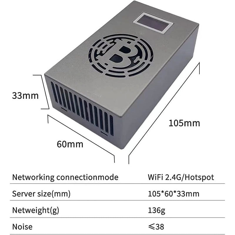 Lucky Miner LV06 500Gh Portable SHA-256 Solo Bitcoin Miner Machine