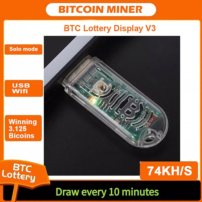 Lucky Miner LV02/03 Portable Digital USB Bitcoin Miner Machine