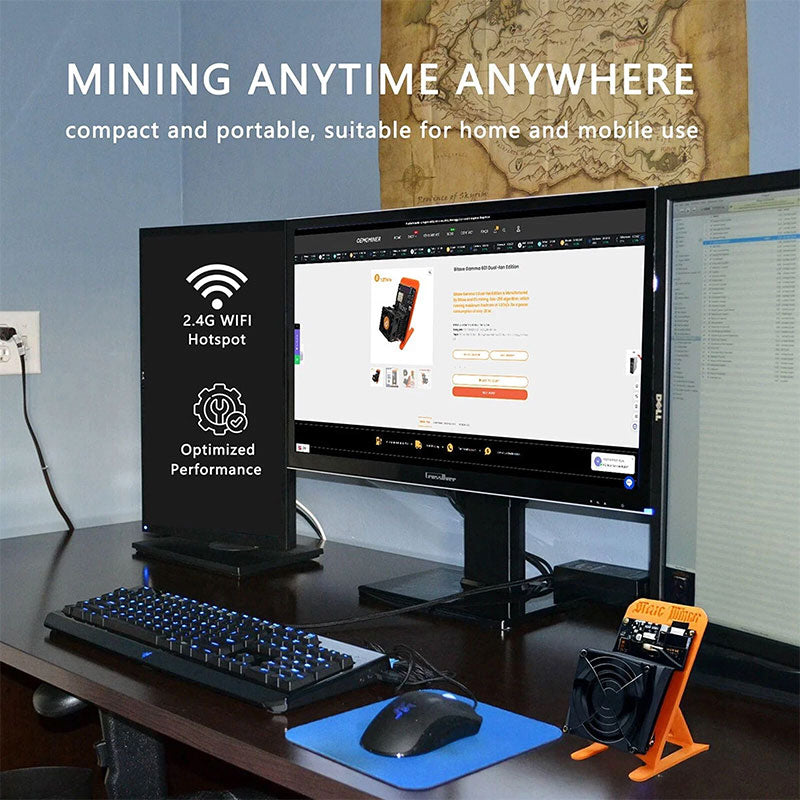 Bitaxe Supra Hex 702 4.2T 90W Solo WIFI Bitcoin Miner Machine