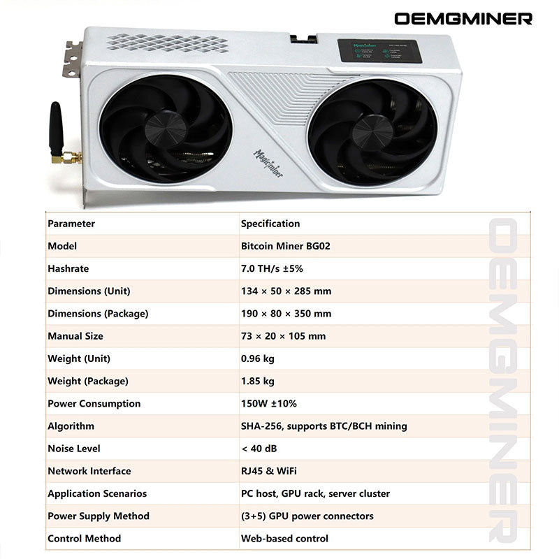 Magic Miner BG01 BG02 150W Portable Solo Bitcoin Miner Machine