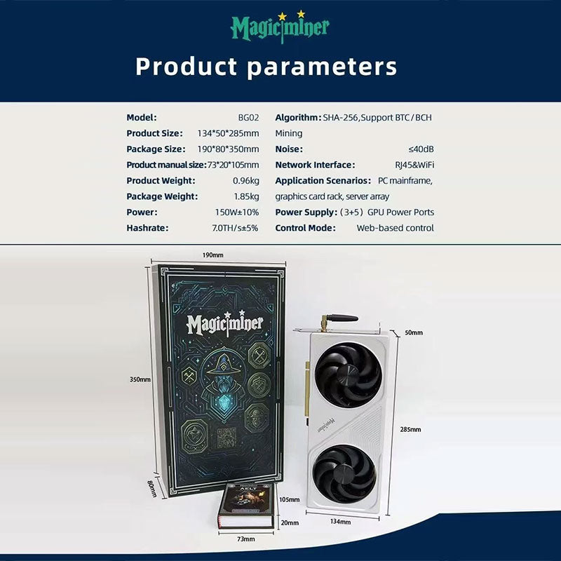 Magic Miner BG01 BG02 150W Portable Solo Bitcoin Miner Machine