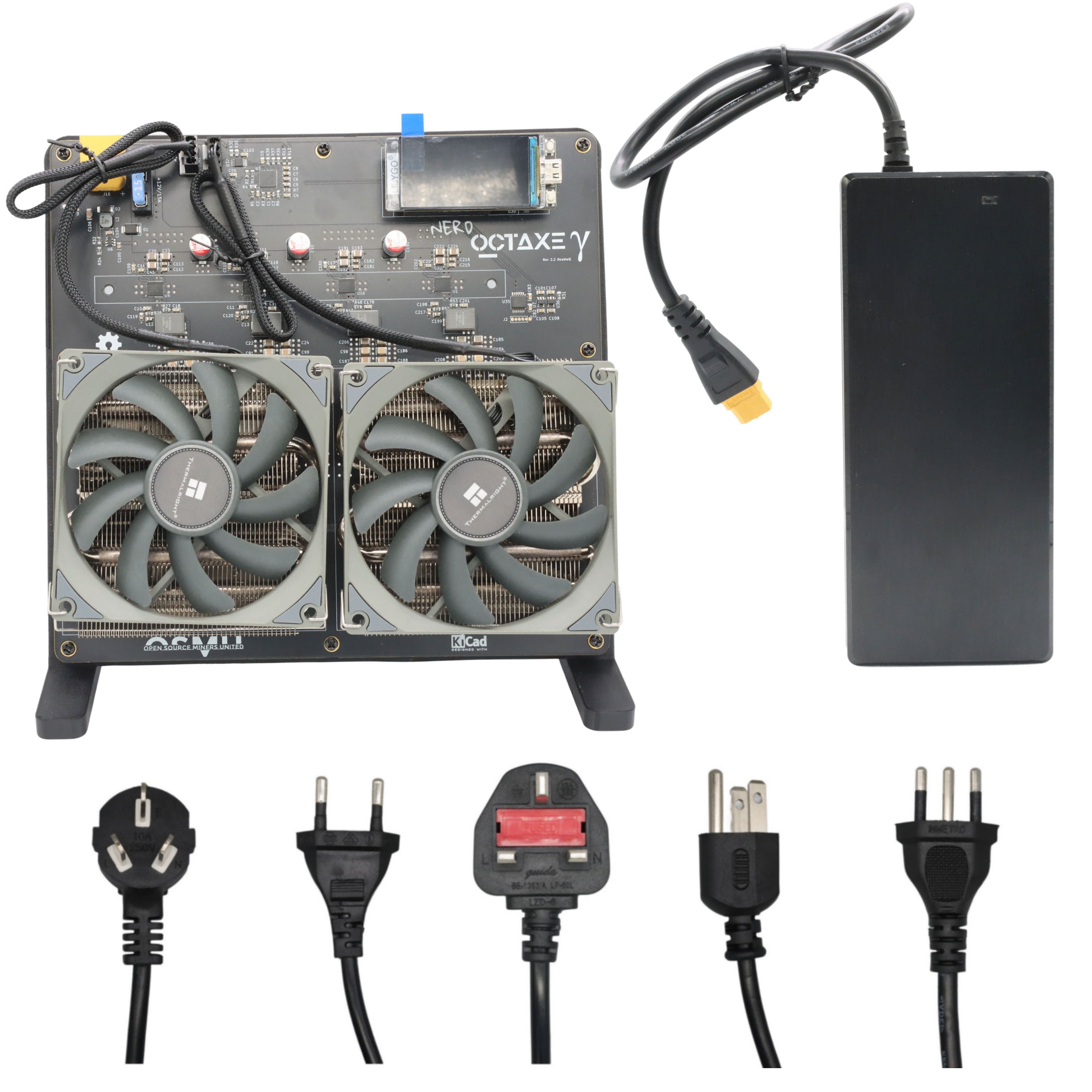 Bitaxe NerdOCTaxe Dual Fan High Performance Bitcoin Minier Machine