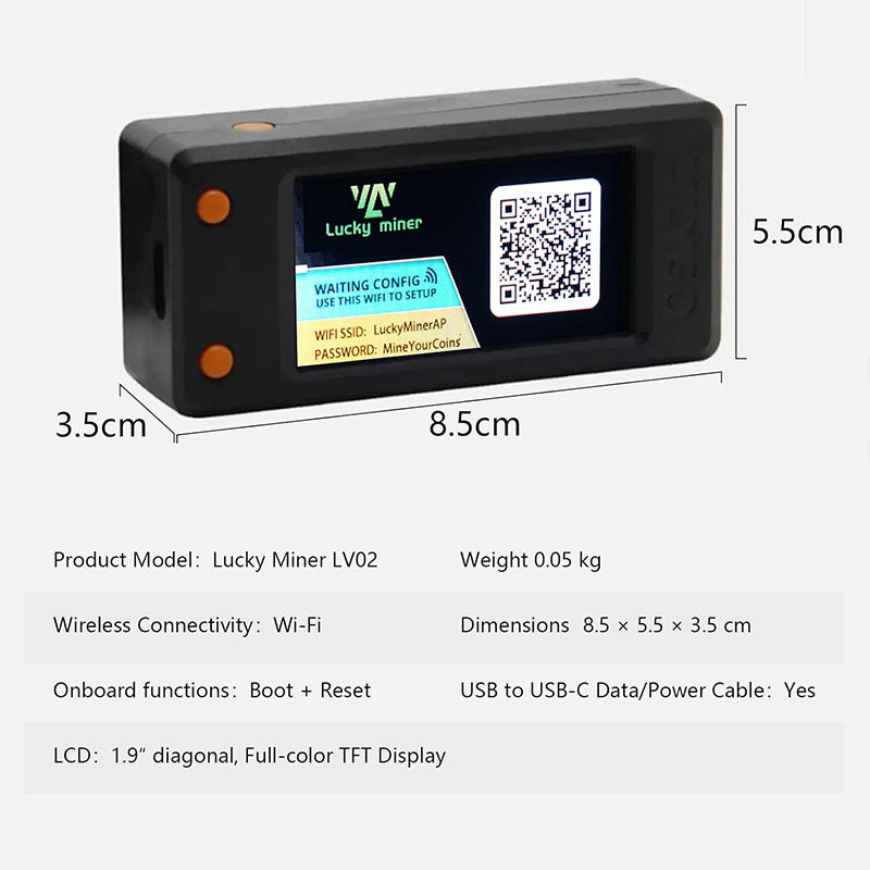 Lucky Miner LV02/03 Portable Digital USB Bitcoin Miner Machine