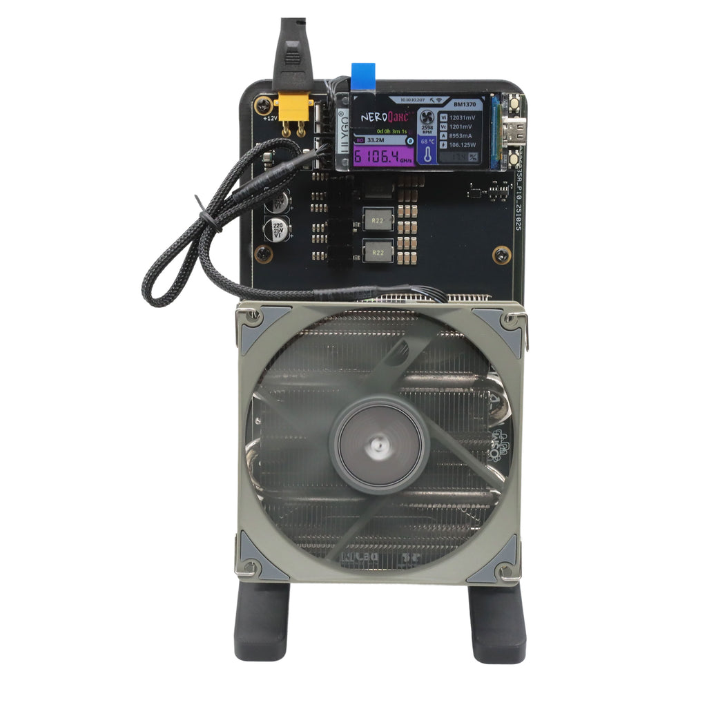 Bitaxe NerdQaxe++ 6T Mini Fan BTC Bitcoin Miner Machine