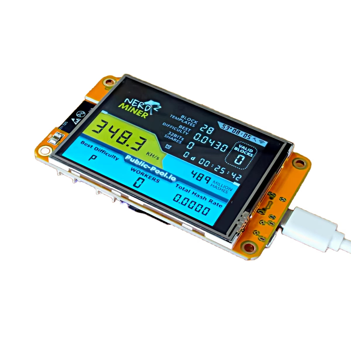 Nerdminer 2.8 Bluetooth WiFi Solo Bitcoin Miner Machine