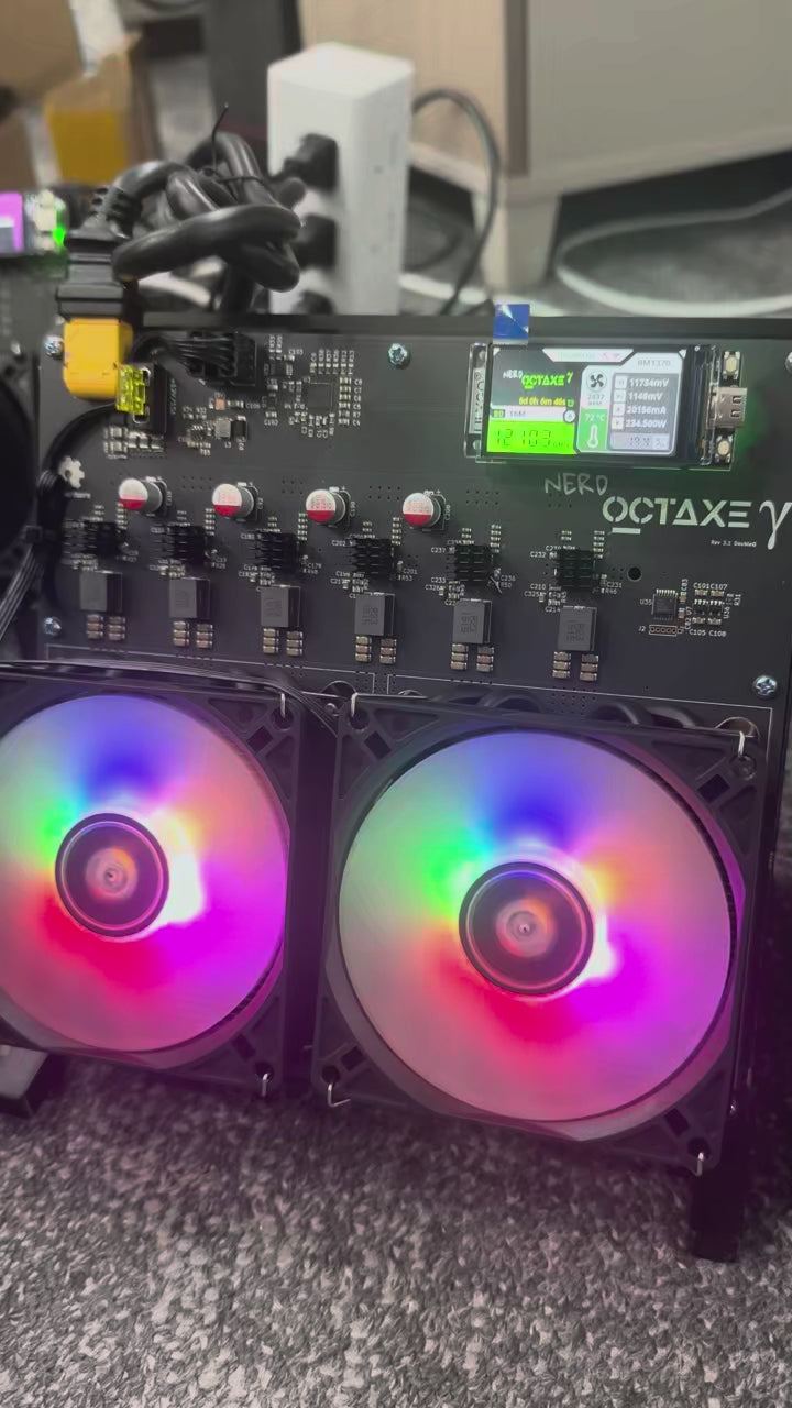 Bitaxe NerdOCTaxe Dual Fan High Performance Bitcoin Minier Machine