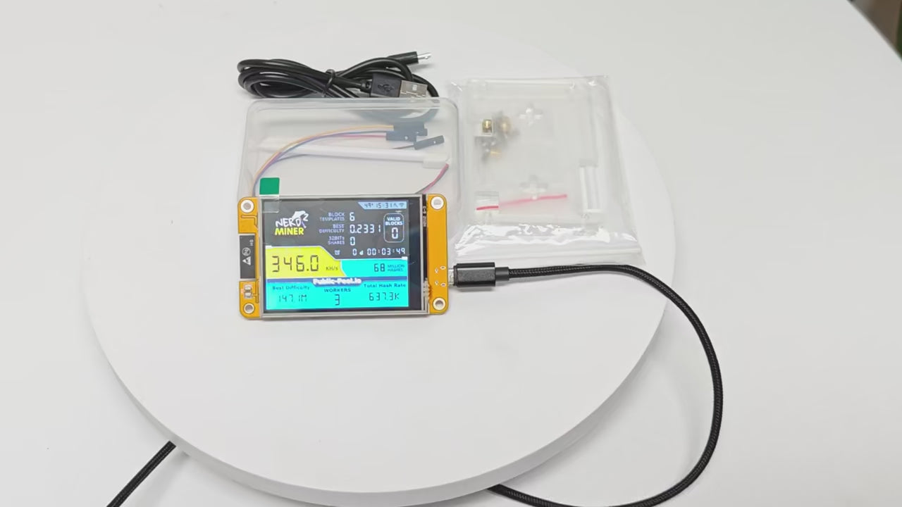 Nerdminer 2.8 Bluetooth WiFi Solo Bitcoin Miner Machine